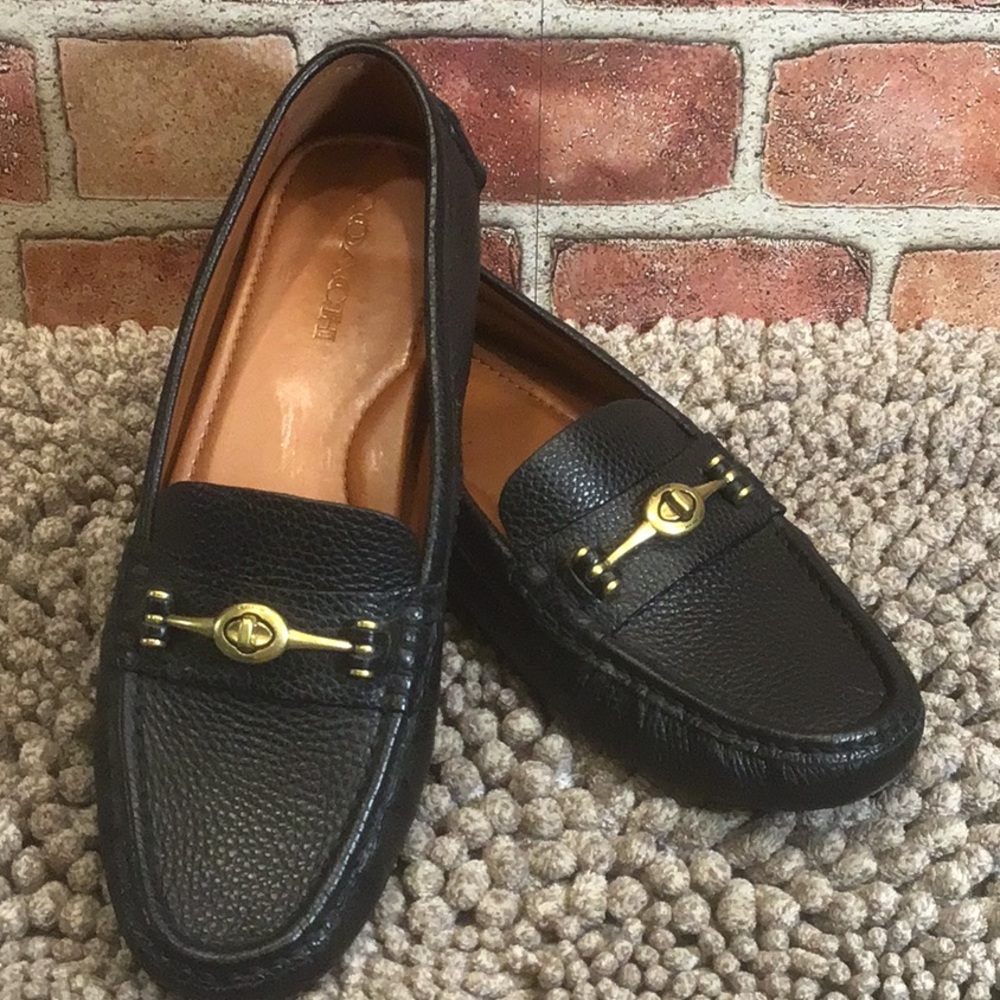 Coach Arlene Black leather loafers